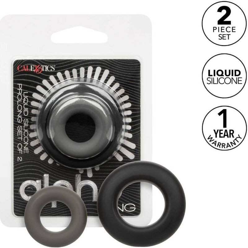 Calexotics - Alpha Prolong Lot De 2 Bague Gris